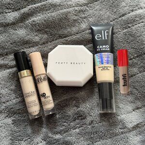 Fenty, Makeup For Ever, Kulfi, Elf, Milani Complexion Bundle